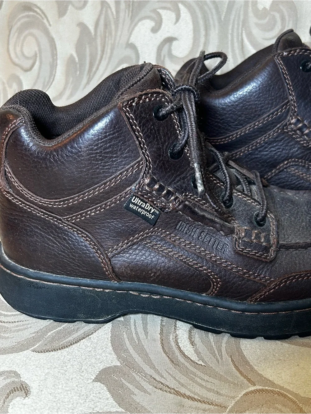 Redwing Irish Countryside Men's 8 Chukka Boots Brown Leather Weatherproof Shoes